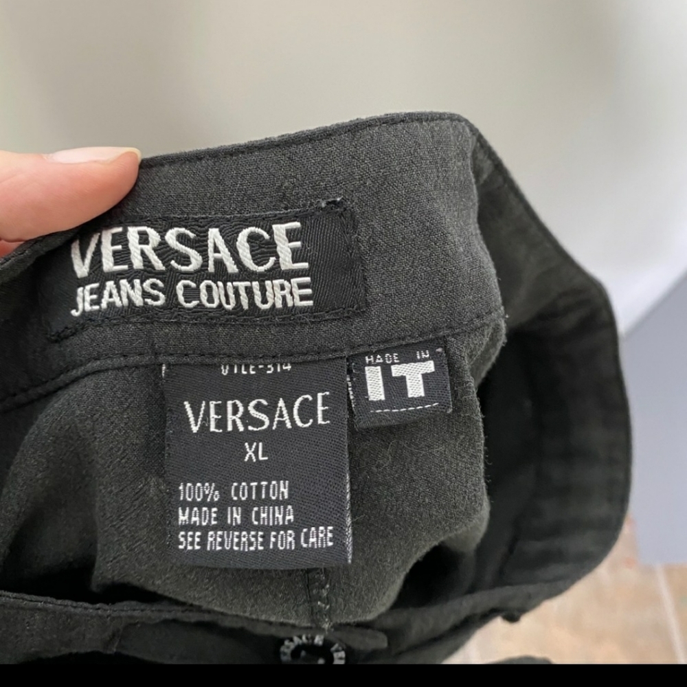 Black Versace pants